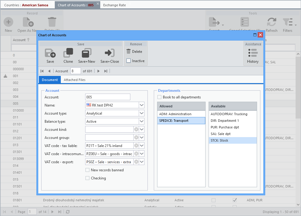 Form with tabs and record navigator