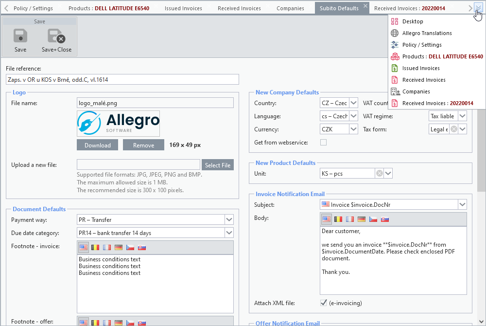 Scroll buttons and list of tabs when overflowing the visible area