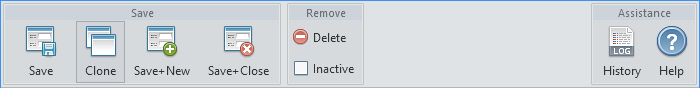 Form toolbar - classic icons