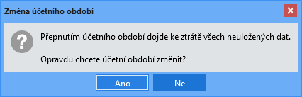 Potvrzení požadavku na změnu účetního období Potvrzení požadavku na změnu účetního období